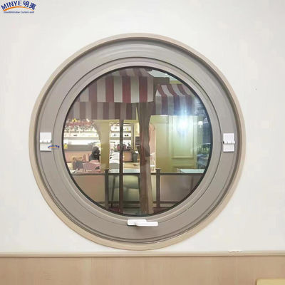 Ventana de luna de diseño postmoderno de aluminio de medio círculo con parrilla en el estándar AS/NZS2208