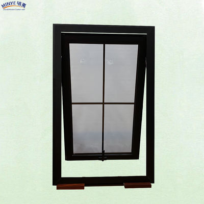 Ventana de toldo original personalizada con marco de aluminio de ruptura térmica y vidrio doble