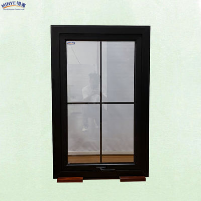 Ventana de toldo original personalizada con marco de aluminio de ruptura térmica y vidrio doble