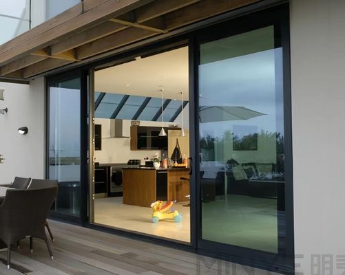 Puertas corredizas de patio de elevación de aluminio de aleación de vidrio para vistas amplias y 21 años de experiencia
