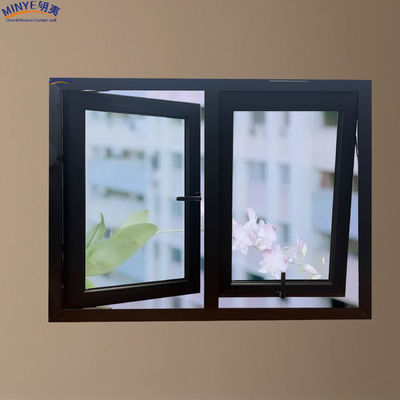 Material de marco de aluminio de aleación de casado de ventana Telón de ventana con buena estanqueidad al aire