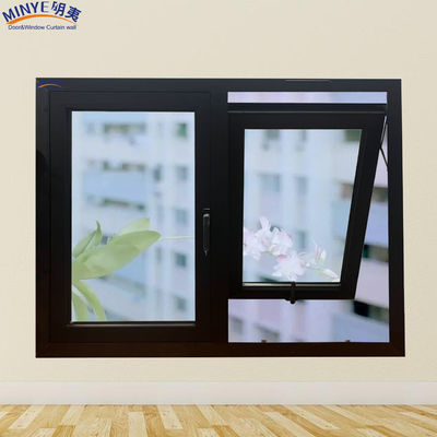 Material de marco de aluminio de aleación de casado de ventana Telón de ventana con buena estanqueidad al aire