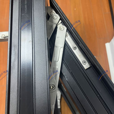 Material de marco de aluminio de aleación de casado de ventana Telón de ventana con buena estanqueidad al aire