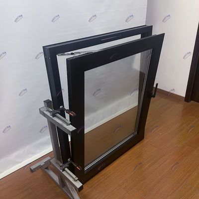 Ventana de aluminio abierta de dos vías con sellador de silicio americano