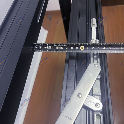 Ventana de aluminio abierta de dos vías con sellador de silicio americano