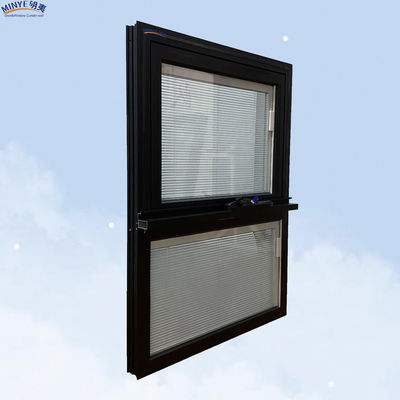 Moderno de lujo Rainproof Aluminio Cuadro Swing Awning Casement Ventanas con vidrio doble
