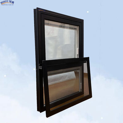 Moderno de lujo Rainproof Aluminio Cuadro Swing Awning Casement Ventanas con vidrio doble