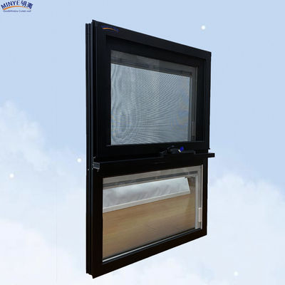 Moderno de lujo Rainproof Aluminio Cuadro Swing Awning Casement Ventanas con vidrio doble