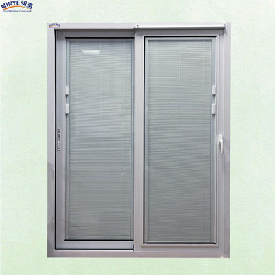 Puerta corredera de aluminio de vidrio templado con acabado liso y recubrimiento bajo en Shanghai