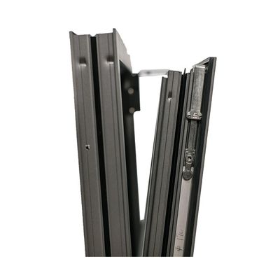 Ventana de aluminio con persianas de doble cristal y estilo de diseño moderno