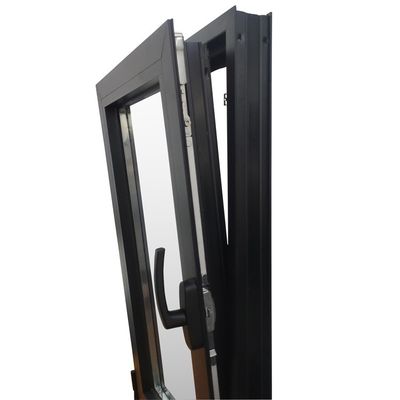 Diseño moderno estilo de ruptura térmica inclinación-girar inclinación y girar aluminio Casement Ventana