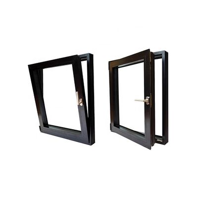 Diseño moderno estilo de ruptura térmica inclinación-girar inclinación y girar aluminio Casement Ventana