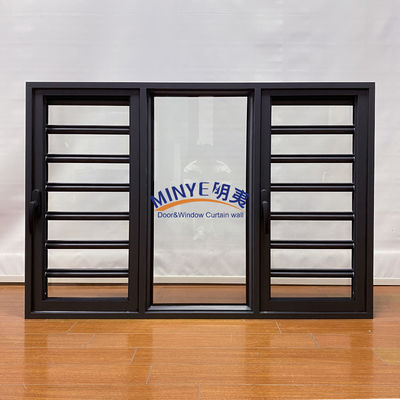 Ventilación Las ventanas de vidrio de aluminio con manija de bloqueo