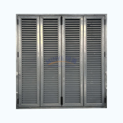 Energía VERTICAL Aluminio Doblado Patio Puertas de vidrio plegables Función exterior A prueba de viento