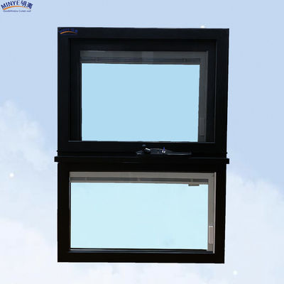 Ventana de doble acristalamiento impermeable de toldo de aluminio de perfil de ventana para la función insonorizada