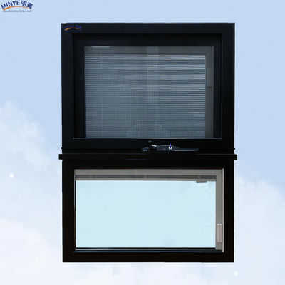 Ventana de doble acristalamiento impermeable de toldo de aluminio de perfil de ventana para la función insonorizada
