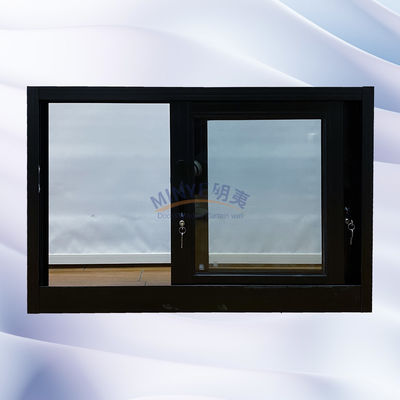 Balcón a medida Ventoso Normal de doble panel de aluminio deslizante de vidrio
