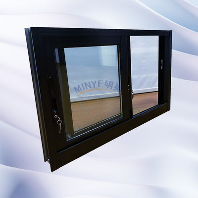 Balcón a medida Ventoso Normal de doble panel de aluminio deslizante de vidrio