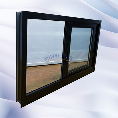 Balcón a medida Ventoso Normal de doble panel de aluminio deslizante de vidrio