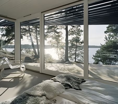 Diseño moderno Interior de aluminio Puertas francesas con ahorro de energía e aislamiento térmico
