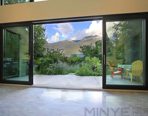 Diseño moderno Interior de aluminio Puertas francesas con ahorro de energía e aislamiento térmico