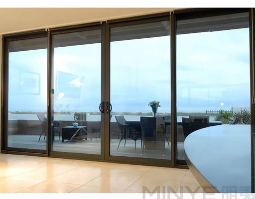 Aislamiento acústico y térmico de alta tecnología china Puertas corredizas de aluminio para apartamentos