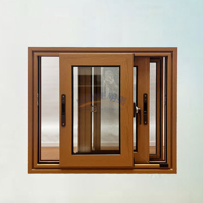 Ventana de vidrio corredera con patrón de apertura horizontal para tamaño personalizado en el hogar y la oficina
