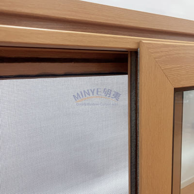 Ventana de vidrio corredera con patrón de apertura horizontal para tamaño personalizado en el hogar y la oficina