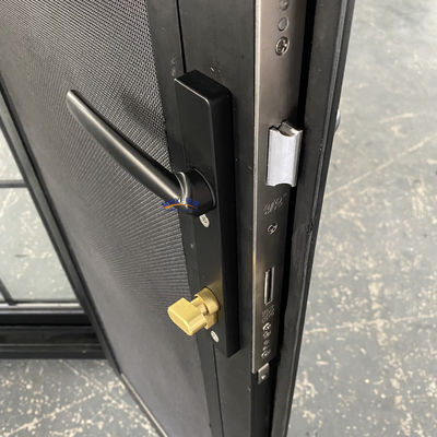 Puerta abierta doble de color personalizado para puertas de cristal francés que mejoran la ventilación y la estética