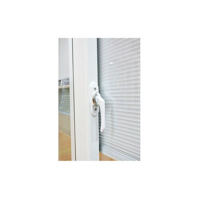 Ventana corredera de aluminio impermeable con banda divisoria interna y vidrio doble templado