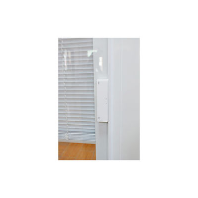 Ventana corredera de aluminio impermeable con banda divisoria interna y vidrio doble templado