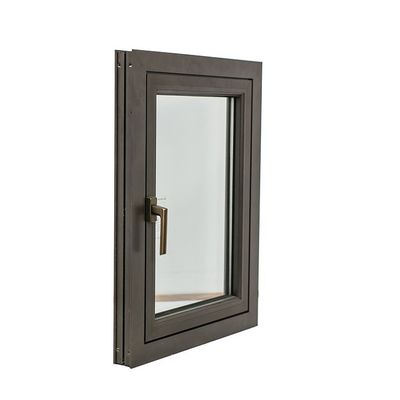 Ventana giratoria de inclinación de aluminio con ventaja de aislamiento térmico e impermeable