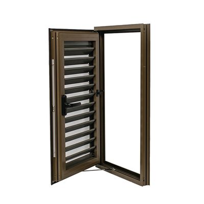 Tamaño personalizado Portón de cristal de aluminio de caja operado a mano en colores personalizados