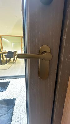Puerta corredera de aluminio de vidrio de oficina francesa para exteriores a un precio asequible