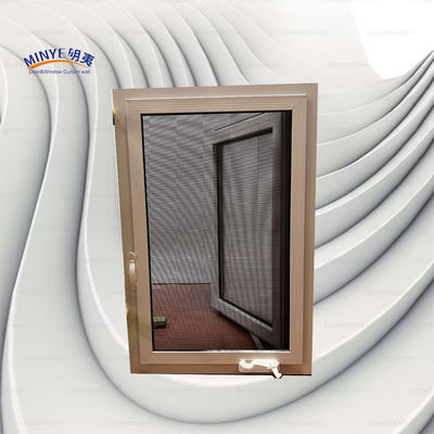 Ventana de revestimiento de aluminio con pantalla desmontable y diseño de doble color