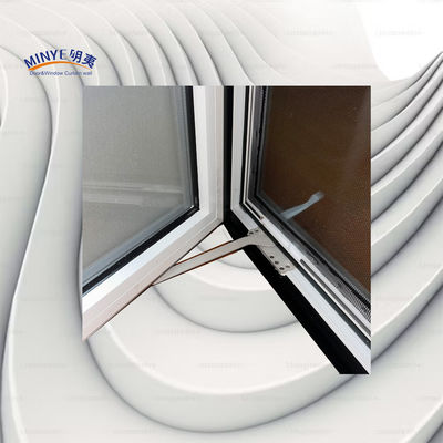 Ventana de revestimiento de aluminio con pantalla desmontable y diseño de doble color