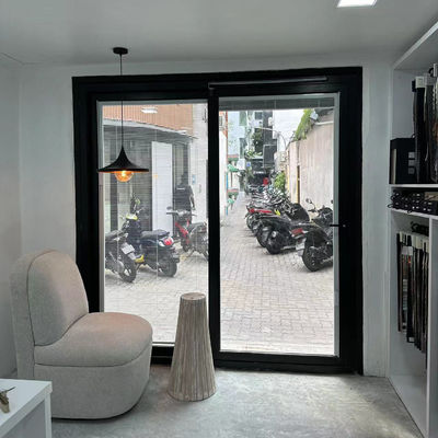 Puerta de apilamiento a prueba de agua para el patio de la casa Diseño aislamiento térmico insonorizado ahorrar energía