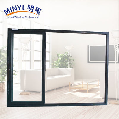 Puerta corredera de aluminio de color personalizado de vidrio doble templado y excelente aislamiento