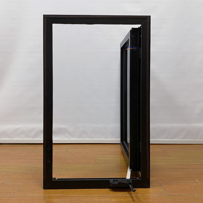 Estilo swing Moderno aislamiento térmico simple e impermeable Impacto de huracán Diseño de ventanas de vidrio de aluminio para el hogar francés