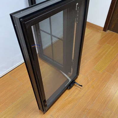Estilo swing Moderno aislamiento térmico simple e impermeable Impacto de huracán Diseño de ventanas de vidrio de aluminio para el hogar francés
