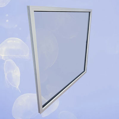 Cuadro de aluminio vidrio doble templado ventana de imagen negra para la promoción de productos