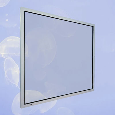 Cuadro de aluminio vidrio doble templado ventana de imagen negra para la promoción de productos