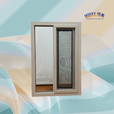 Ventana corredera de aluminio de vidrio doble templado con material de marco y revestimiento de potencia
