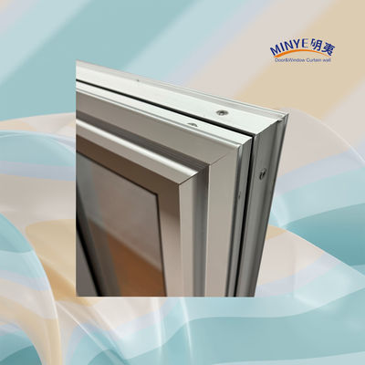 Ventana corredera de aluminio de vidrio doble templado con material de marco y revestimiento de potencia