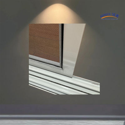 Puerta corredera de aluminio de hardware chino con doble vidrio templado y pantalla de fibra de vidrio