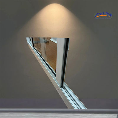 Puerta corredera de aluminio de hardware chino con doble vidrio templado y pantalla de fibra de vidrio