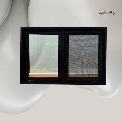 Ventana de cascada de aleación de aluminio de vidrio doble templado con ventilador de uñas y rotor térmico