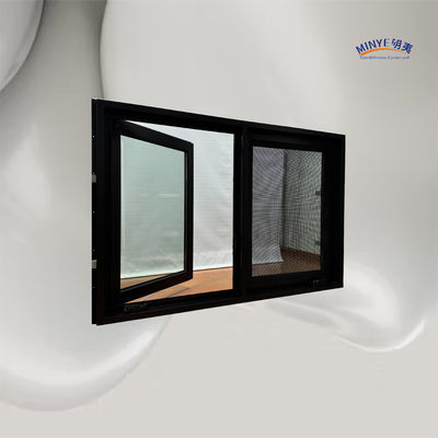 Ventana de cascada de aleación de aluminio de vidrio doble templado con ventilador de uñas y rotor térmico