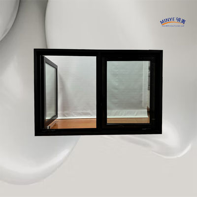Ventana de cascada de aleación de aluminio de vidrio doble templado con ventilador de uñas y rotor térmico
