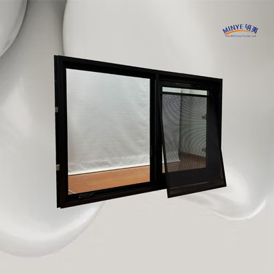 Ventana de cascada de aleación de aluminio de vidrio doble templado con ventilador de uñas y rotor térmico